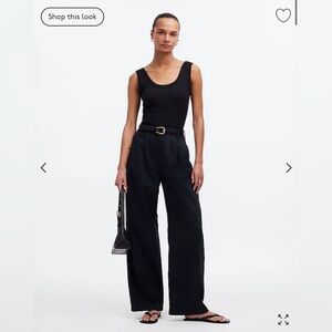 Madewell black harlowe pants